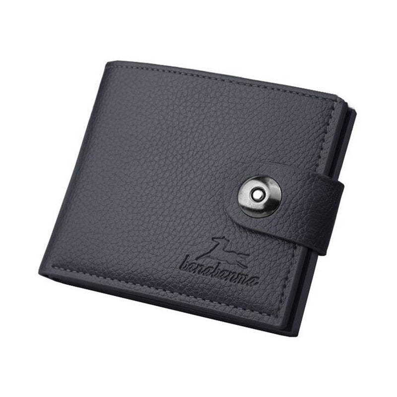 New Men Wallets Small Money Purses Wallets New Design Top Men Thin Wallet With Coin Bag Zipper Wallet