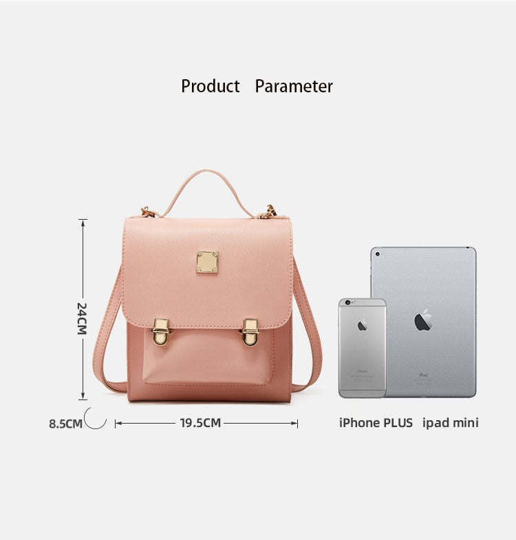 British College Style small Backpack Women Bag  Trendy Fashion All-match Retro Shoulder M essenger Backpack