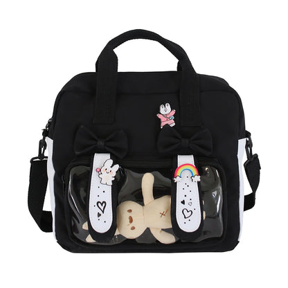 Kawaii Shoulder Backpack Korean Japanese Students Cartoon Cute Girl School Bag for Women Students Shopping Travel