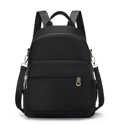 Casual Nylon Women Backpack Fashion Solid Color Anti-theft Women Bagpack Stusents School Bags Female Large Capacity Backpack