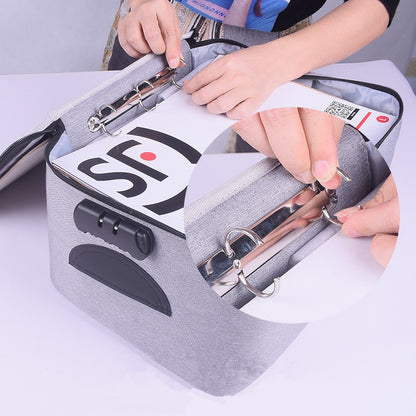 Travel Business Briefcase A4 Document Bag Waterproof Oxford Tote Men Women&#39;s Electronic Product Storage Pouch Office Organizer