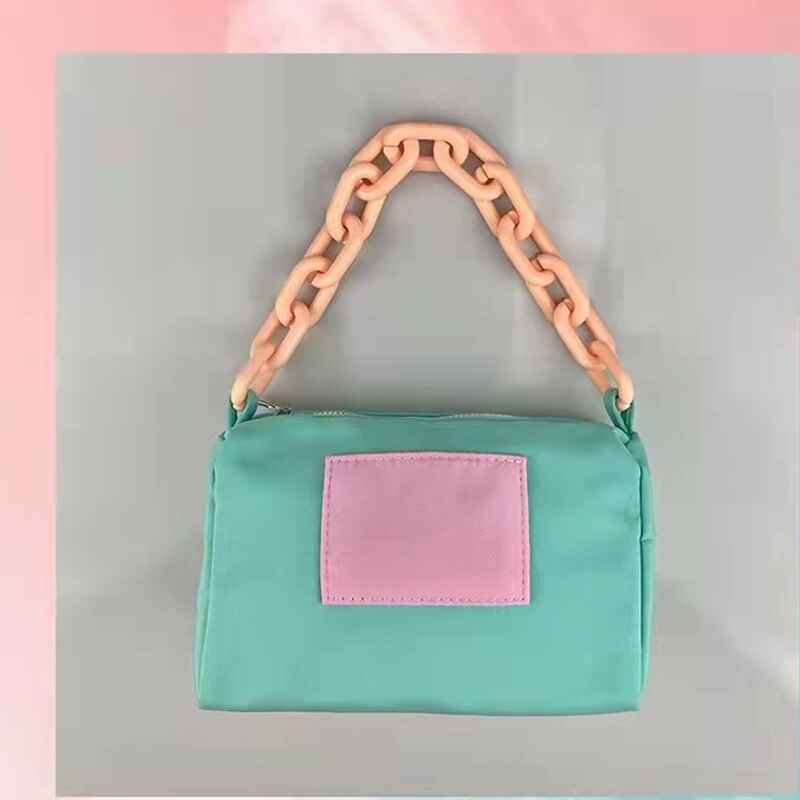 YICIYA Underarm Bag Transformation Nylon Portable Ins Acrylic Chain Bag Women