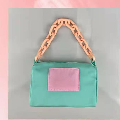 YICIYA Underarm Bag Transformation Nylon Portable Ins Acrylic Chain Bag Women
