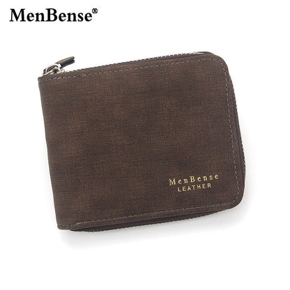 New Fashion Men&#39;s wallet with zipper PU Men Short Wallet Coin Purse Wallet Men&#39;s Purse Coin Pouch Card Holder Coin purse men