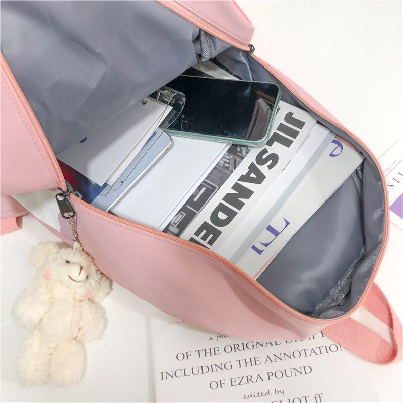 Lolita Rabbit Backpack Cute Bow Ears School Bag Teenage Girls Sweet Backpacks Students Children Harajuku Kids Rucksack