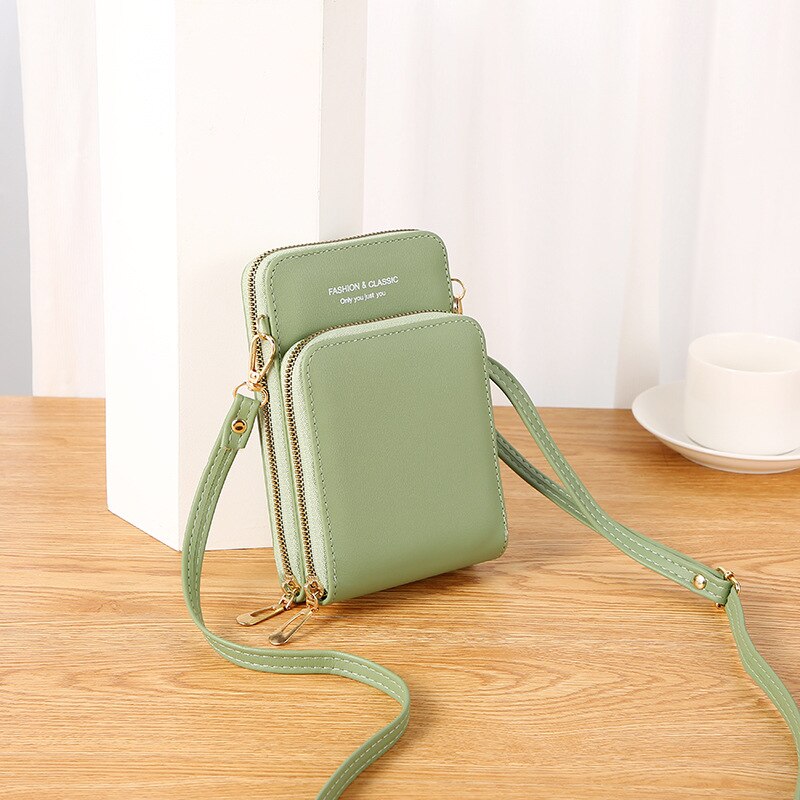 Women Wallet Brand Mobile Phone Bags Small Card Holders Handbag Purse Clutch Wallets Messenger Shoulder Bag Female Ladies Purse
