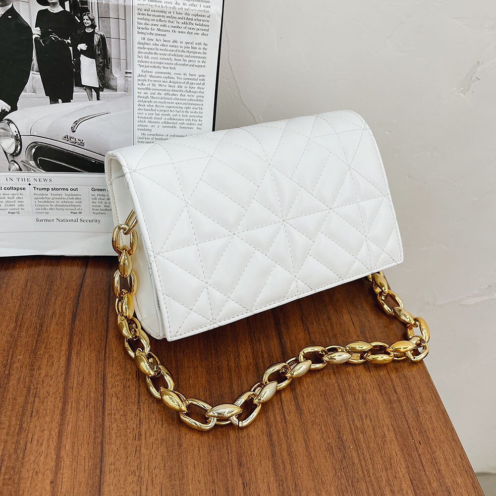 Simple Solid Color Ladies Shoulder Bags Small Female Embossing Geometric Shopping Armpit Bags PU Leather Underarm Bags