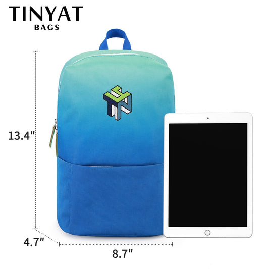 TINYAT Canvas Backpack Men Women Laptop Computer School Backpacks Waterproof Leisure For Teenage Travel Shoulder Book Bag