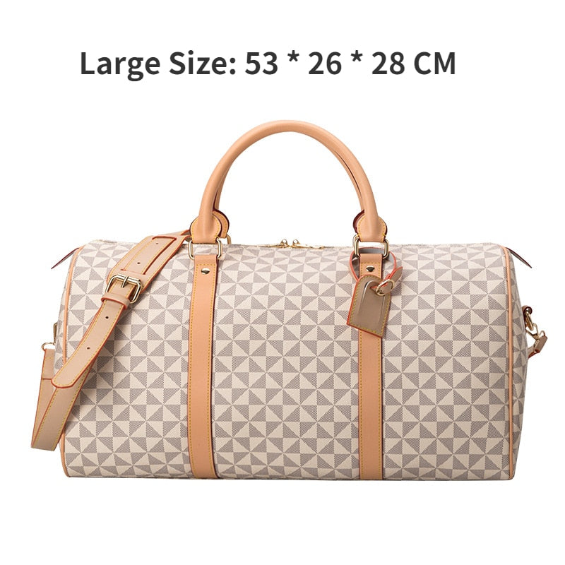 Fashion Waterproof Travel Bags Men/Women Fitness Handbag Leather Shoulder Bag Business Large Travel Tote Luggage Bag Male/Female