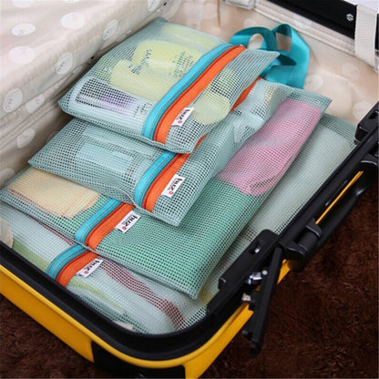 3/4/6pcs/set Compression Packing Cubes Travel Storage Bag Luggage Suitcase Organizer Set Foldable Waterproof Nylon Material