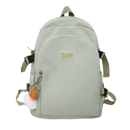 Waterproof Nylon School Backpack Women&#39;s Backpacks for Teenagers Girls Large Capacity Women Bag Solid Color Schoolbag Mochila