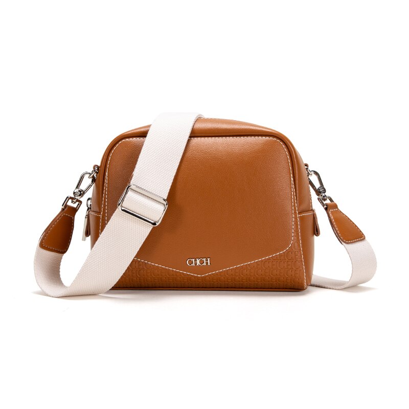 CHCH New Women&#39;s Retro Messenger Leather Mobile Phone Shoulder Bag Fashion Cow Leather Handbag