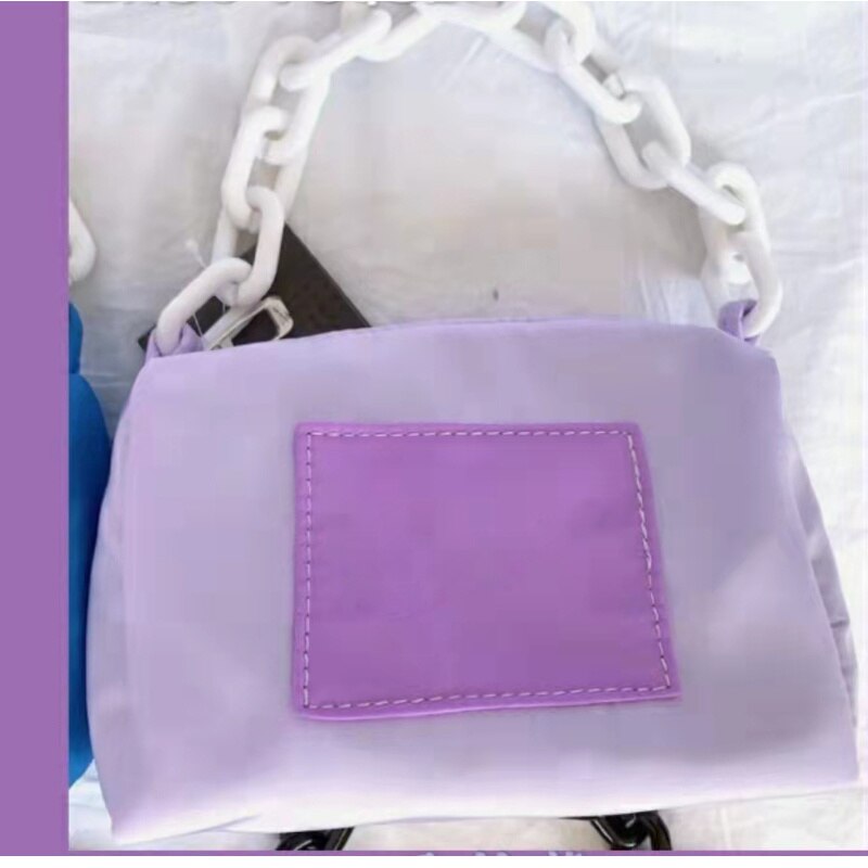 YICIYA Underarm Bag Transformation Nylon Portable Ins Acrylic Chain Bag Women