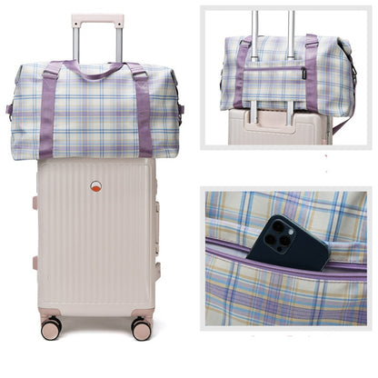 Foldable Travel Bag Short Tour Weekender Sport Gym Duffel Bag Water Proof Luggage Handbag Large Capacity Women Yoga Shoulder Bag