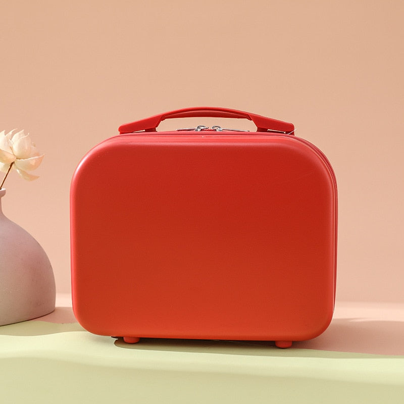 14-inch Rilakkuma Storage Box Makeup Box Suitcase Portable Small with Lock Password Mini Luggage Make Up Storage Case