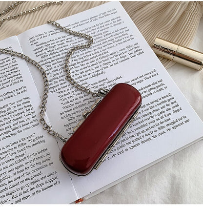 New Korean Style Popular Personalized Lipstick Bag Mini Chain Messenger Bag Portable Shoulder Bags Crossbody Handbags
