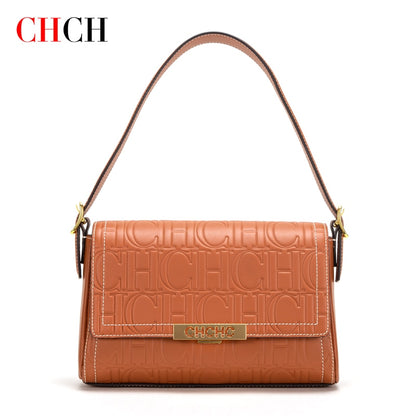 CHCH New Luxury Designer Fashion Women Handbags Crossbody Beige and Red Shoulder Bag for Party