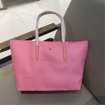 Designer Brand Women&#39;s Bags PVC Waterproof Coated Tote Bag Shopping School Casual Travel Laptop Zipper Commuter Handbag