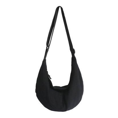 Casual Shoulder Bags New Fashion Solid Color Women Bags Washed Canvas Packs Classic Messenger Bags Comfortable Female Package