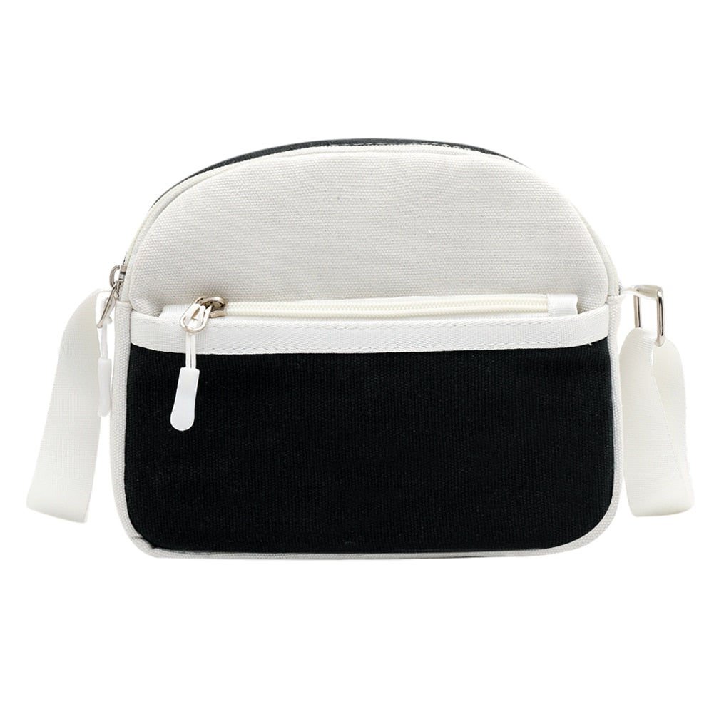 New Fashion Handbags Delicate Texture Women Casual Shoulder Crossbody Handbag Canvas Soft Travel Hit Color Money Purse