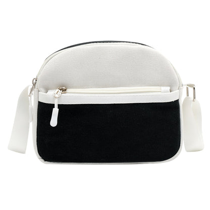 New Fashion Handbags Delicate Texture Women Casual Shoulder Crossbody Handbag Canvas Soft Travel Hit Color Money Purse