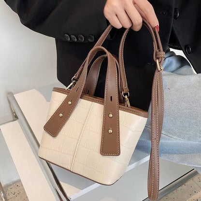 Large-Capacity Bag New Style Fashion High-End Handbag Women&#39;s Bag Net Red Foreign Style Shoulder Bag Messenger Bucket Bag