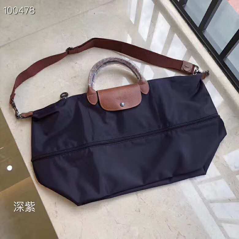 Lightweight Travel Bag Dumpling  Bag Large Unisex  Nylon Cloth with Leather Handbag Travel Bag Women&#39;s Tote Bag