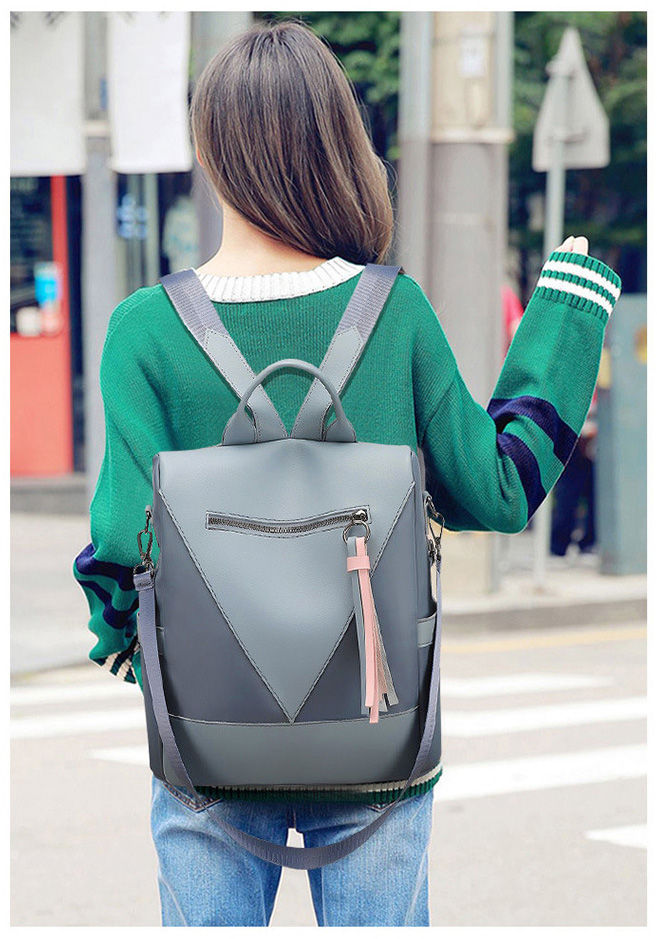 New High Quality Women Business Backpacks PU Ladies Leather School Bags Large Capacity Travel Bags for Female Fashion Book Bags
