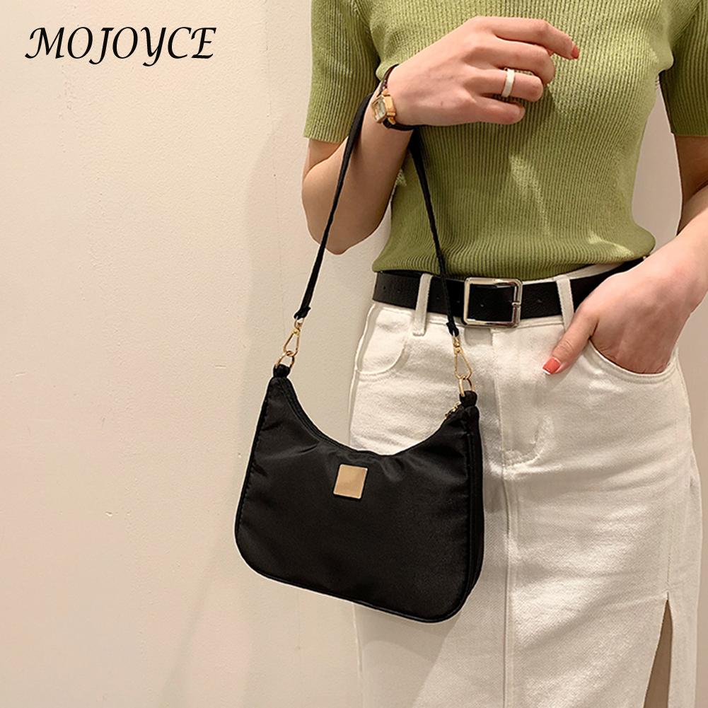 Retro Underarm Totes Bags for Women Vintage Solid Color Shoulder Handbag Female PU Leather Small Casual Hobo Top-handle Bags New