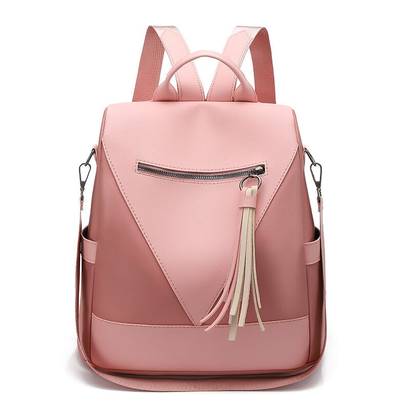 New High Quality Women Business Backpacks PU Ladies Leather School Bags Large Capacity Travel Bags for Female Fashion Book Bags
