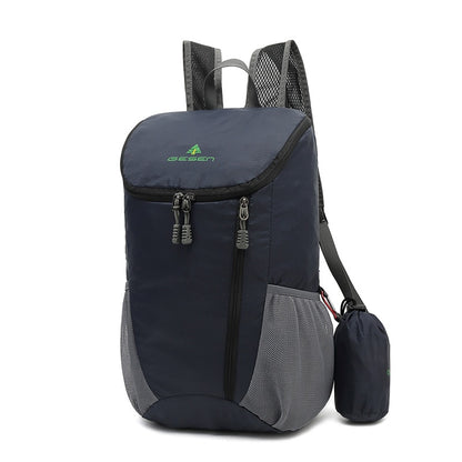 Portable Folding Outdoor Travel Backpack Men&#39;s Hiking Climbing Sports Backpack Women&#39;s Waterproof Luggage Backpack School Bag