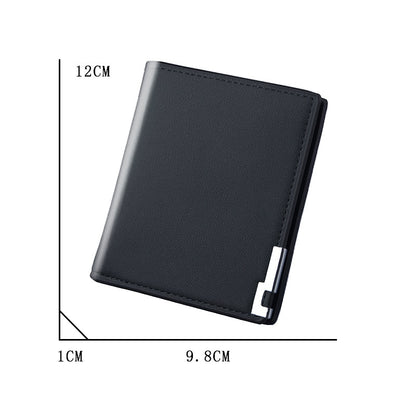 Hot Selling Fashion Men Wallets  Luxury Brand Short Wallet Men&#39;s Multi-card Ultra-thin Wallet Trend No Zipper Coin Purse