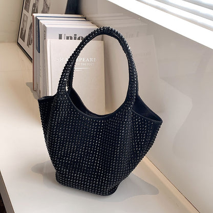Women&#39;s Bags Rivet Underarm Shoulder Bags Fashion Designer Handbags Large Capacity Casual Totes Ladies Soft Trendy Shopping Bags