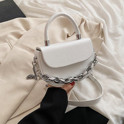 HOCODO Fashion Pu Leather Handbag Summer Solid Color Shoulder Bag Female Small Flap Crossbody Bag Women Chain Ladies Phone Bag