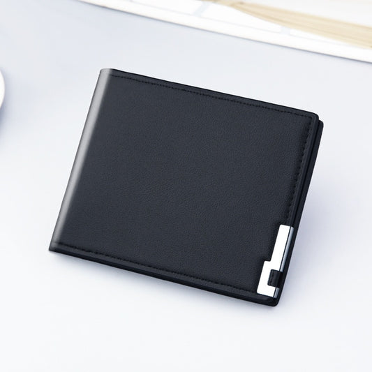 Hot Selling Fashion Men Wallets  Luxury Brand Short Wallet Men&#39;s Multi-card Ultra-thin Wallet Trend No Zipper Coin Purse