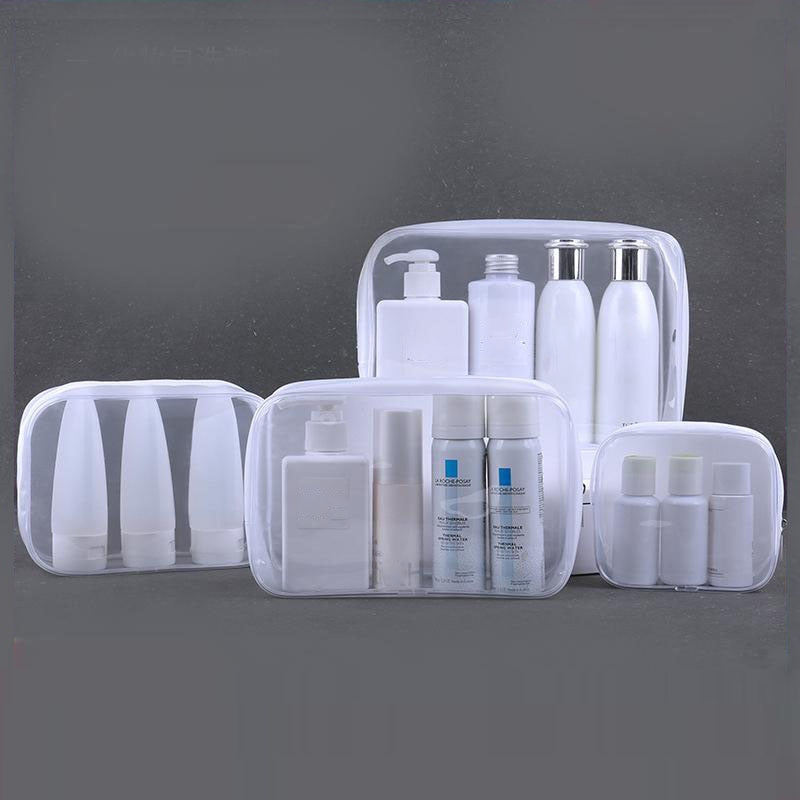 1PC Women Travel Clear Makeup Bag Organizer Transparent PVC Cosmetic Bags Beauty Toiletry Make Up Pouch Wash Storage Bags Pouch
