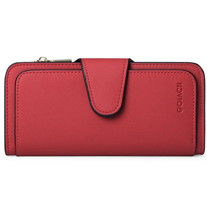 Women&#39;s Wallet Fashion Luxury Clutch Bag Long RFID Leather Wallet Four Fold Credit Card Holder Purse Brand Wallets For Women