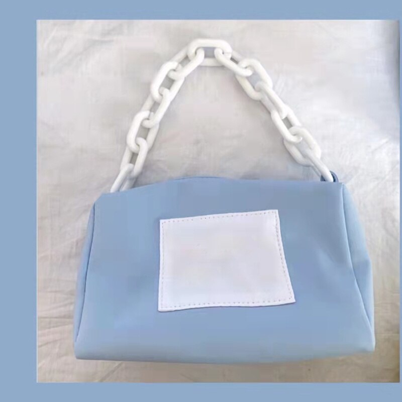 YICIYA Underarm Bag Transformation Nylon Portable Ins Acrylic Chain Bag Women