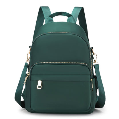 Casual Nylon Women Backpack Fashion Solid Color Anti-theft Women Bagpack Stusents School Bags Female Large Capacity Backpack