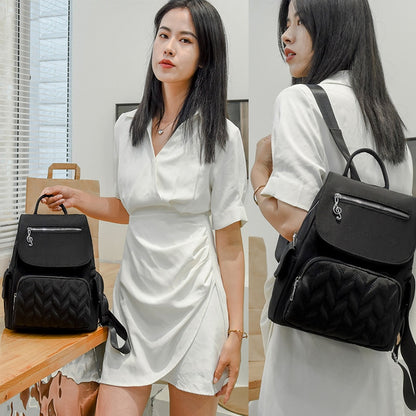 Waterproof Backpack for Women Bags Female School Bags Fashion Ladies Girls Travel Backpack Solid Color Women Shoulder Backpacks