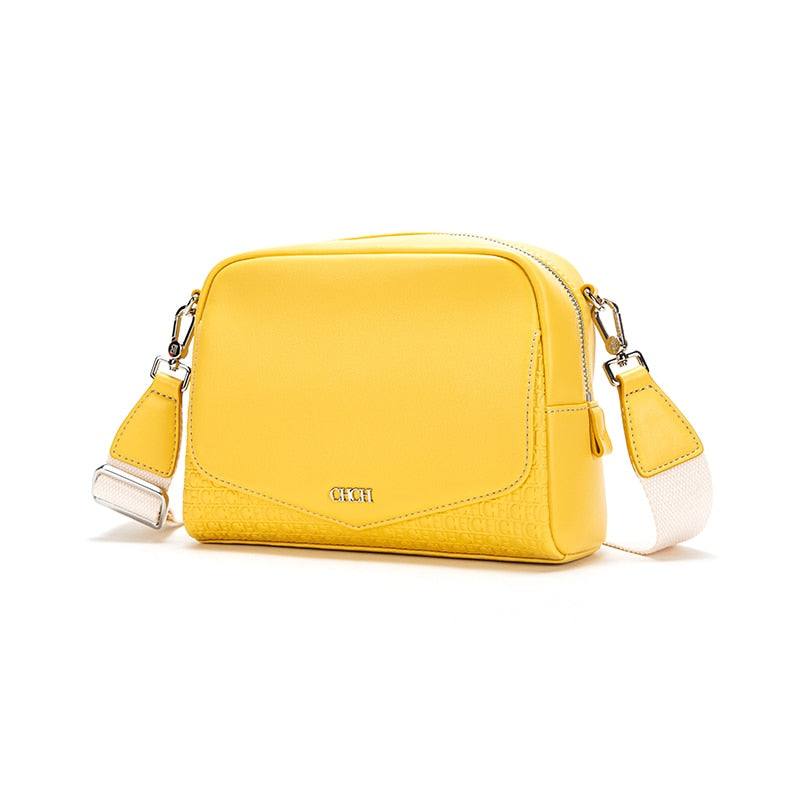 CHCH New Women&#39;s Retro Messenger Leather Mobile Phone Shoulder Bag Fashion Cow Leather Handbag
