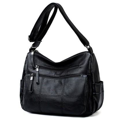 2 Layers Genuine Brand Leather Shoulder Messenger Luxury Handbags Women Bags Designer High Quality Crossbody Bags for Women Sac
