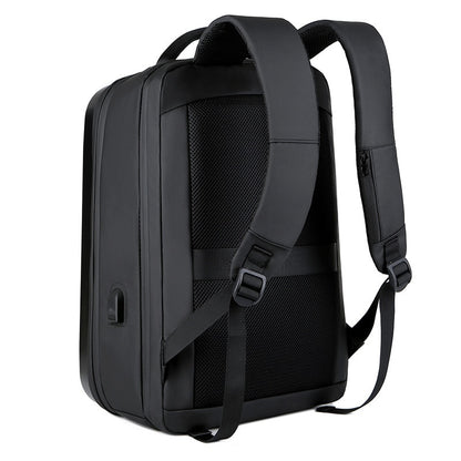 Hard shell backpack 17 inch large capacity computer backpack ABS travel bag USB business backpack can be sent on behalf of