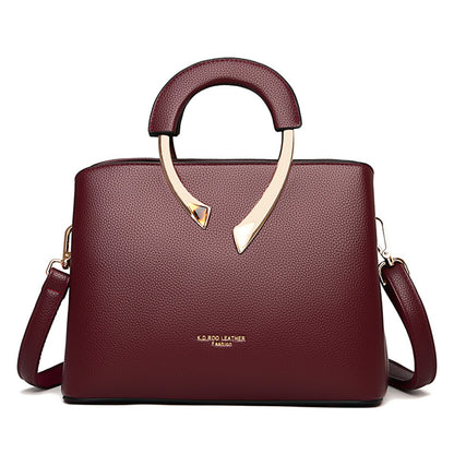 GENUINE VANDERWAH High Quality Leather Casual Tote Luxury Handbags Women Bags Designer Shoulder Crossbody Bags for Women