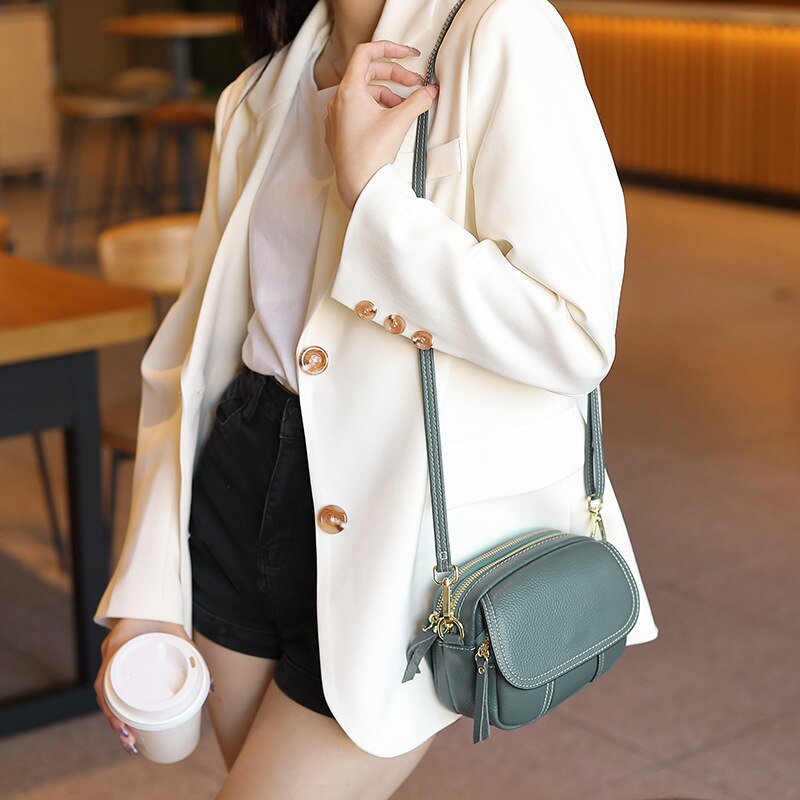 Fashion Women Bag Genuine Leather Small Crossbody Female Shoulder Messenger Bags Mini
