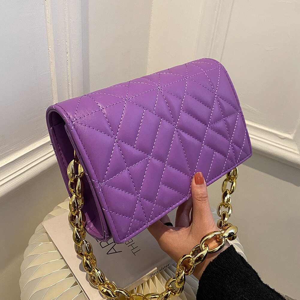 Simple Solid Color Ladies Shoulder Bags Small Female Embossing Geometric Shopping Armpit Bags PU Leather Underarm Bags