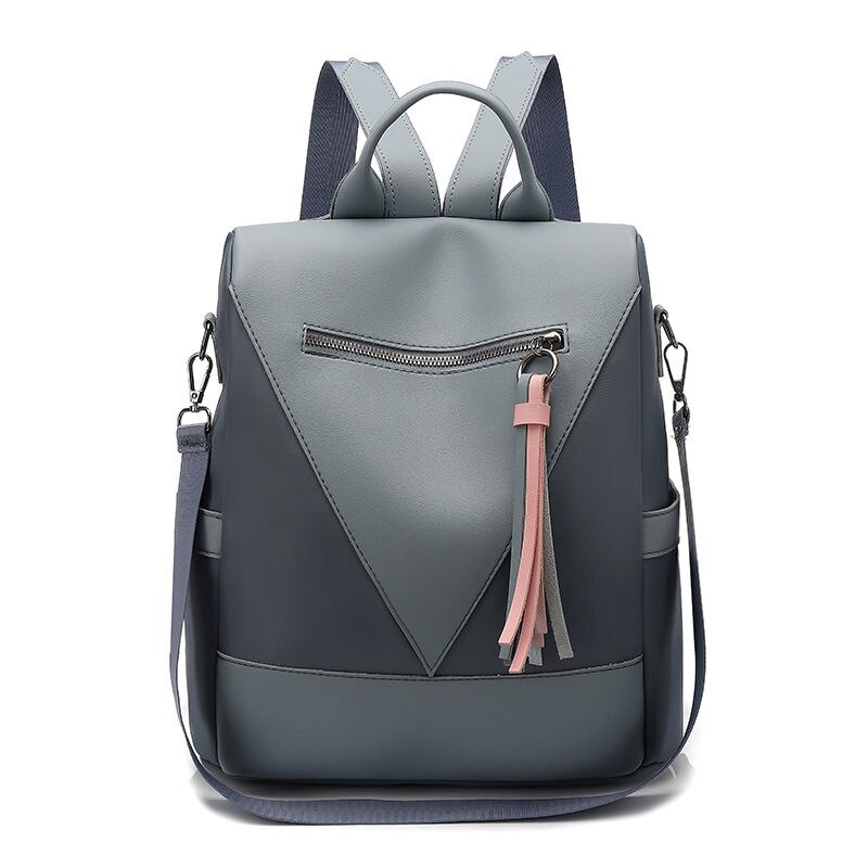 New High Quality Women Business Backpacks PU Ladies Leather School Bags Large Capacity Travel Bags for Female Fashion Book Bags