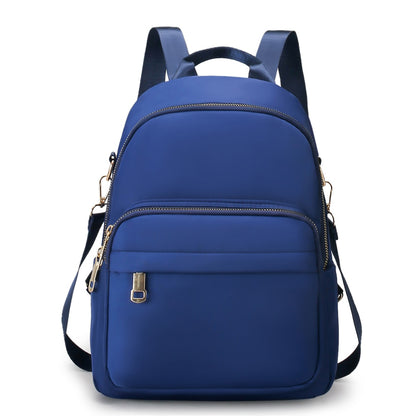 Casual Nylon Women Backpack Fashion Solid Color Anti-theft Women Bagpack Stusents School Bags Female Large Capacity Backpack