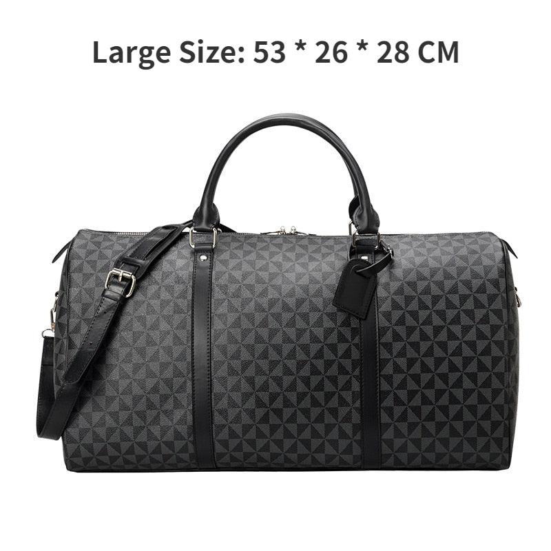 Fashion Waterproof Travel Bags Men/Women Fitness Handbag Leather Shoulder Bag Business Large Travel Tote Luggage Bag Male/Female