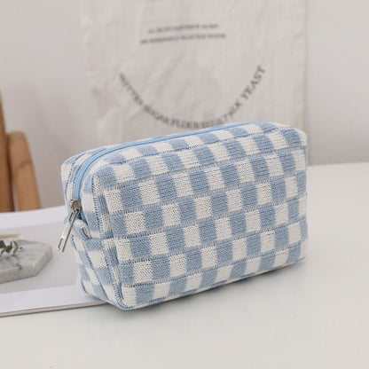 Zipper Pouch Lipsticks Make Up Brush Bag Makeup Pouch 3D Flower Print Cosmetic Bag Vintage Style Women Pencil Case Makeup Bag